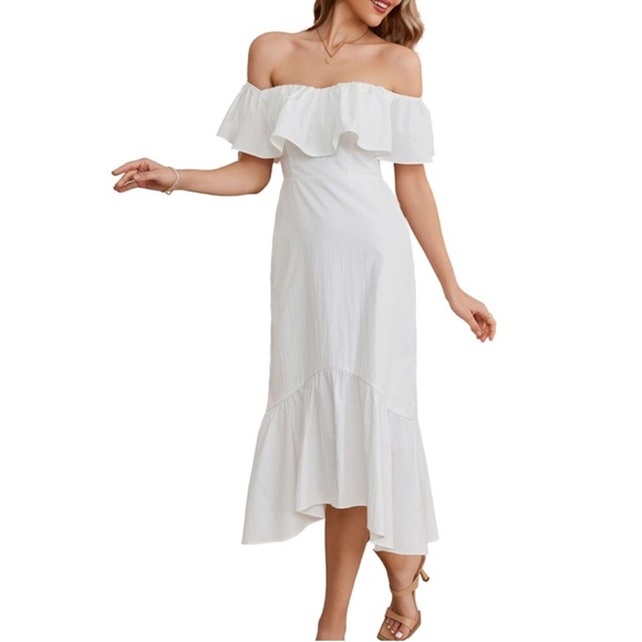 Dresses & Skirts - White Ruffled Vintage Sundress